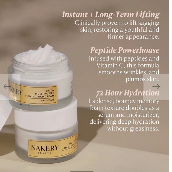 Nakery Beauty LiftTox MultiPower Firming Rich Cream younger in as few as 3 days - Picture 5 of 11